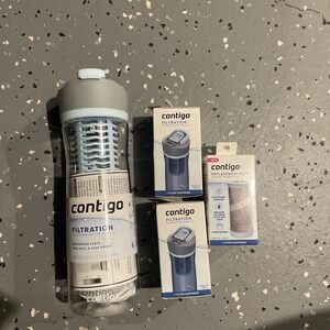 Contigo 24 oz. Clybourn Chill Free-Flow Filtration Water Bottle Plus 3 Filters